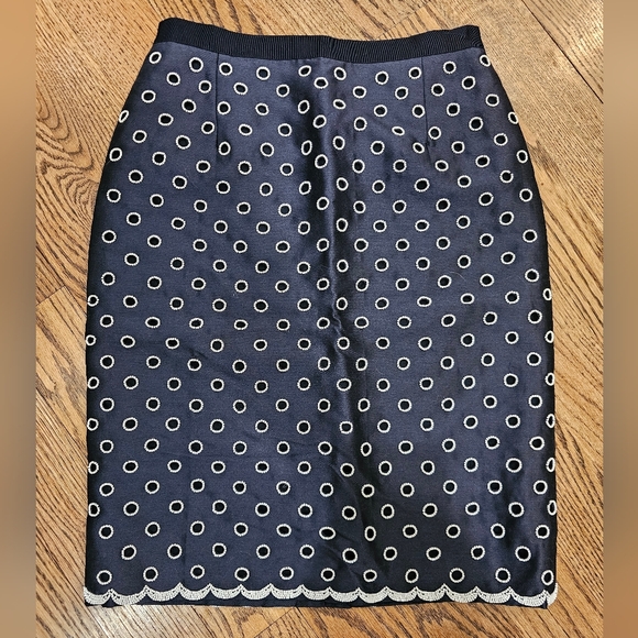 Oscar de la Renta Polka Dot Skirt